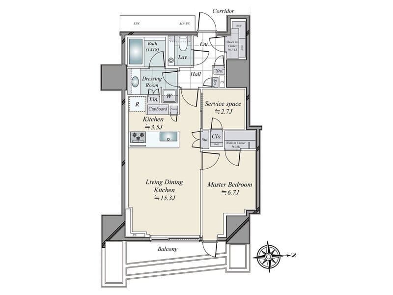 三田ガーデンヒルズ サウスヒル 507
