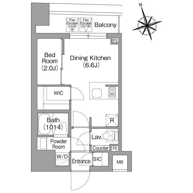 コンフォリア・リヴ八丁堀 0203