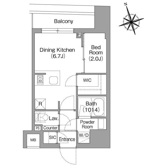 コンフォリア・リヴ八丁堀 0204