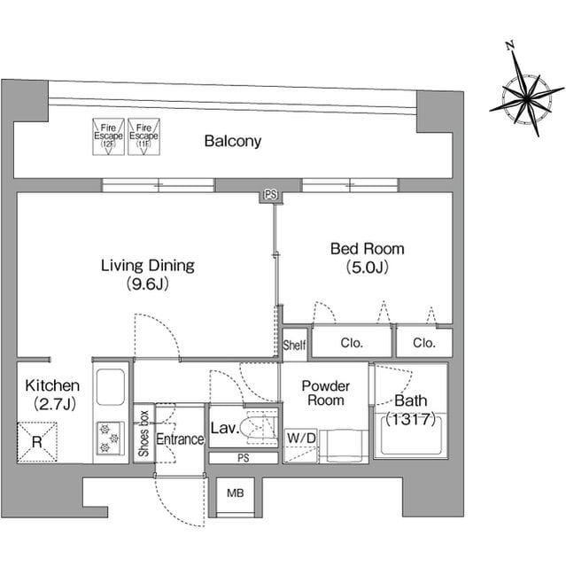 コンフォリア・リヴ八丁堀 1103