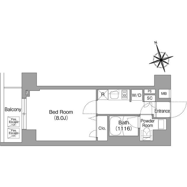 コンフォリア・リヴ八丁堀 1201