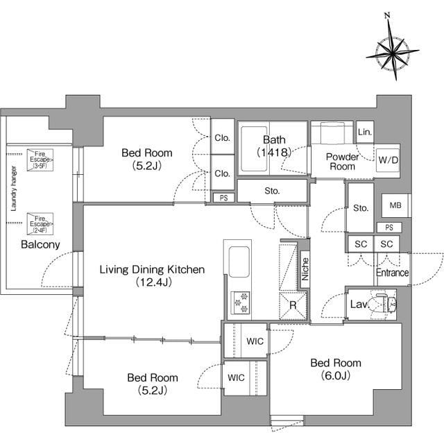 コンフォリア・リヴ西大島SOUTH 301