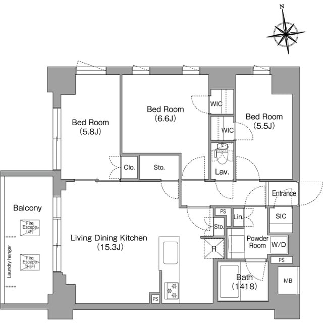 コンフォリア・リヴ西大島SOUTH 302