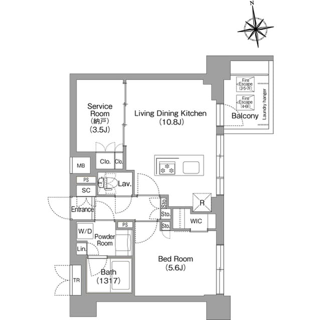 コンフォリア・リヴ西大島SOUTH 304