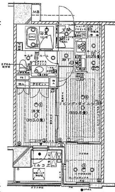 フォルム四谷外苑東 803 間取り図