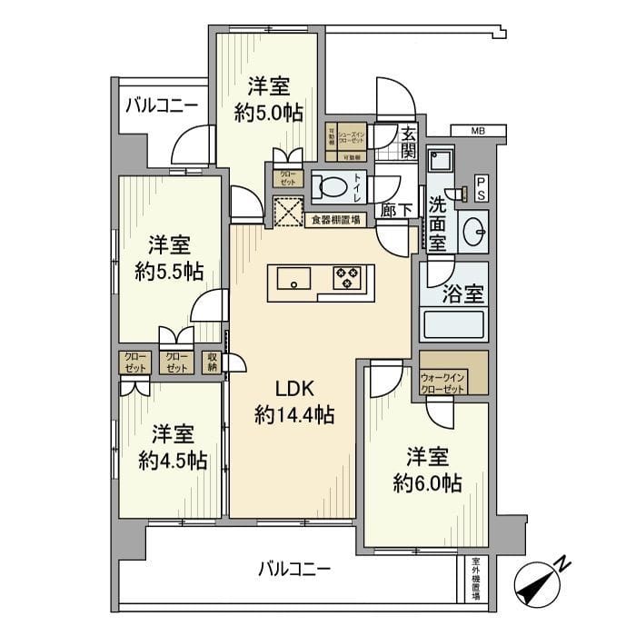 ソルフィエスタ船堀 501 間取り図