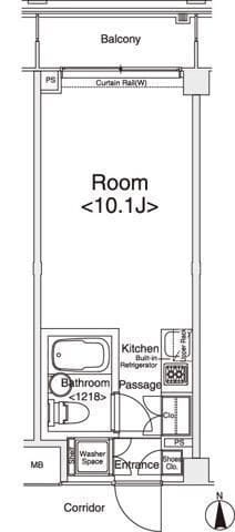 イプセ蒲田WEST 320 間取り図