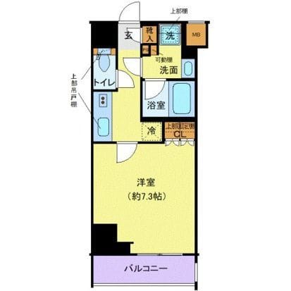 クレヴィスタ亀戸Ⅲ 206 間取り図