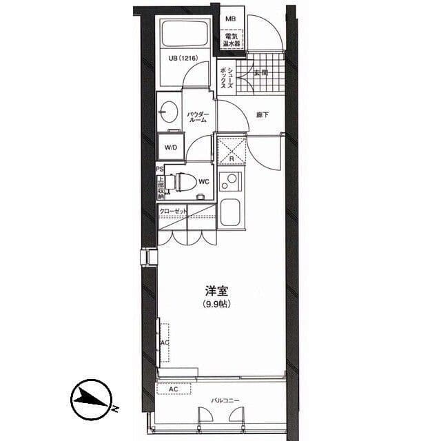 カーサ・デル・ソル小石川 0201 間取り図
