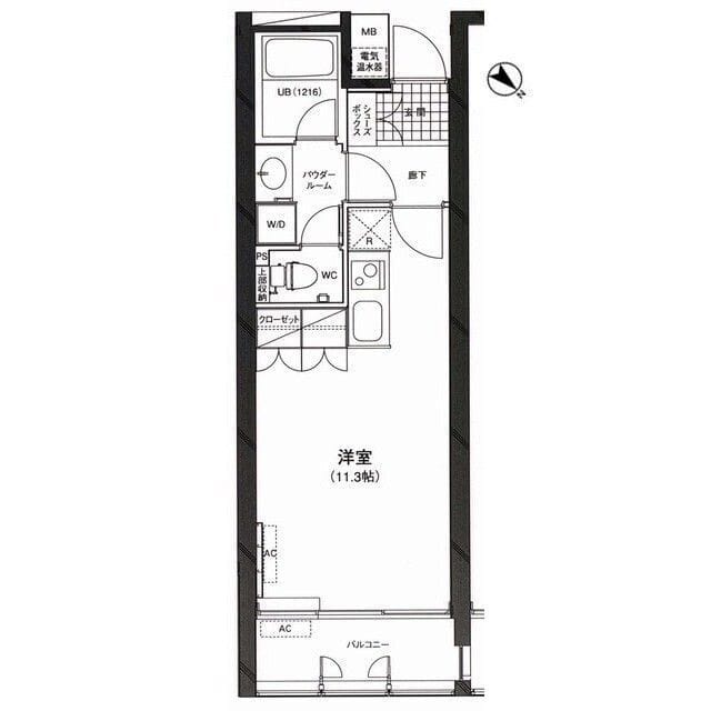 カーサ・デル・ソル小石川 0302 間取り図