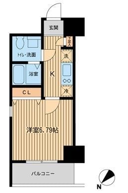 エコロジー潮見レジデンス 0813 間取り図