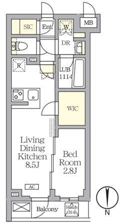 アジールコート都立大学 314