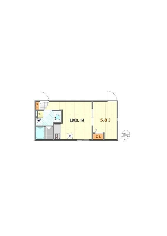 秀和鷺宮 203 間取り図