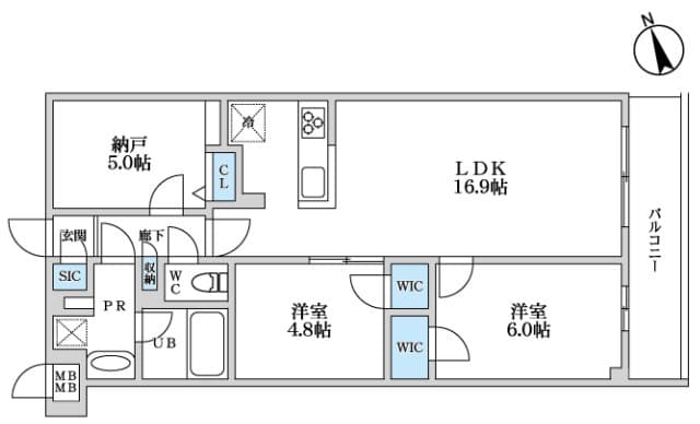 S-RESIDENCE富士見ヶ丘afford 305 間取り図