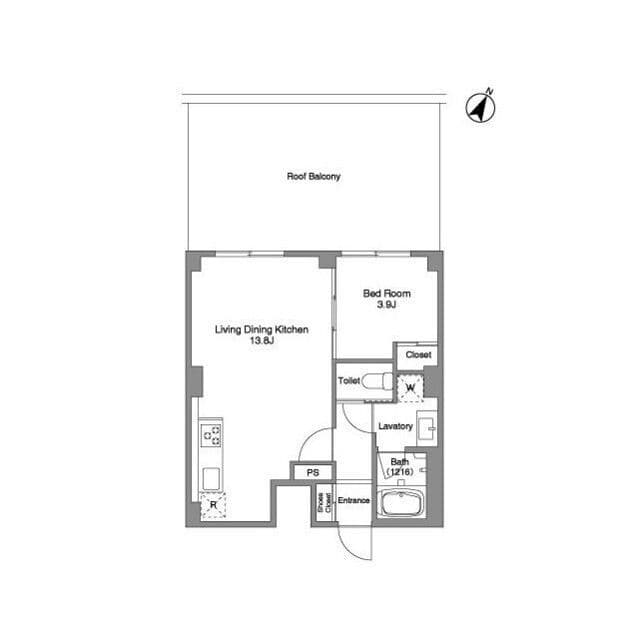 BPRレジデンス練馬富士見台 306 間取り図