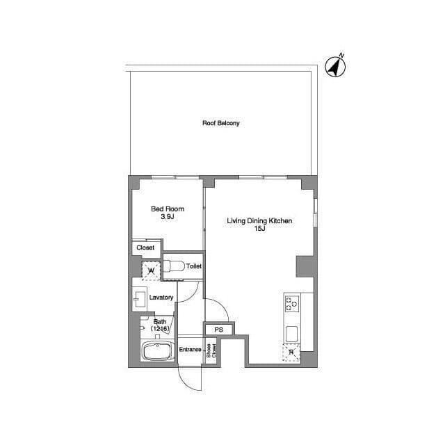 BPRレジデンス練馬富士見台 307 間取り図