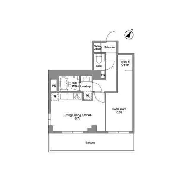 BPRレジデンス練馬富士見台 401 間取り図