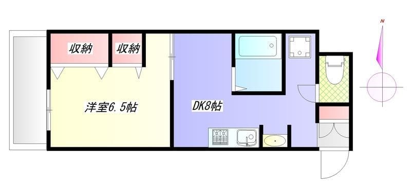 行平ビル 201 間取り図