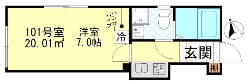 フェリス赤羽 101 間取り図