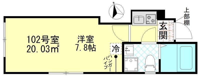 フェリス赤羽 102 間取り図