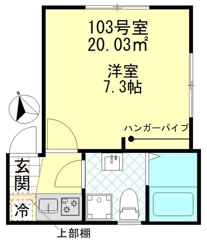 フェリス赤羽 103 間取り図