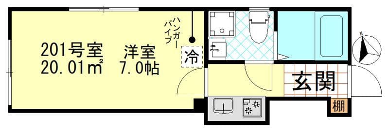 フェリス赤羽 201 間取り図