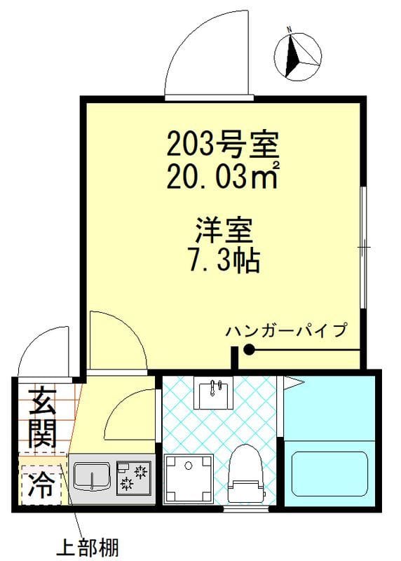 フェリス赤羽 203 間取り図