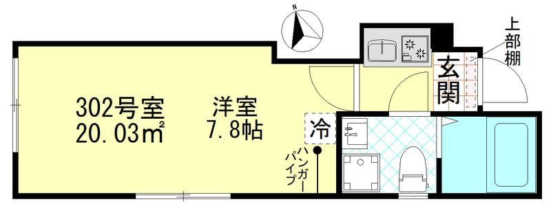 フェリス赤羽 302 間取り図