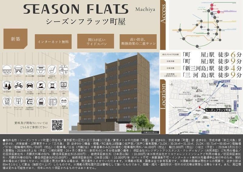 シーズンフラッツ町屋の写真