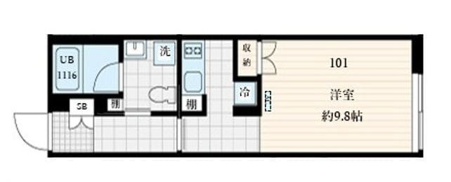 Fullea本町 101 間取り図