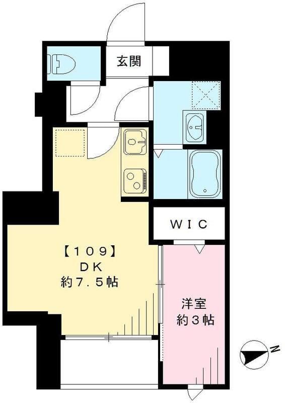 スマート・グラン 荻窪(IOT賃貸) 109 間取り図