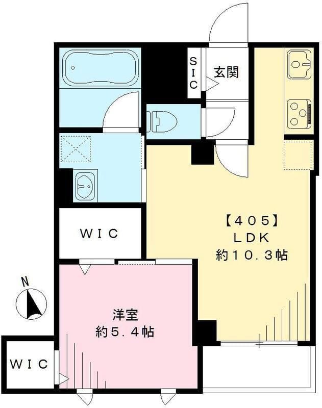 スマート・グラン 荻窪(IOT賃貸) 405 間取り図