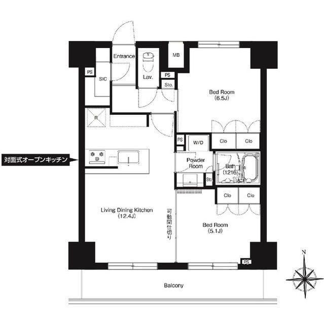 HF正光寺赤羽レジデンスⅡ 1103 間取り図