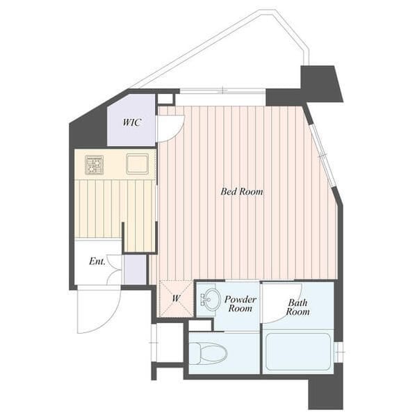 B CITY APARTMENT SUGINAMI TAKAIDO 703 間取り図