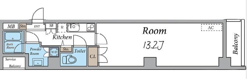 常盤台レジデンス 306 間取り図
