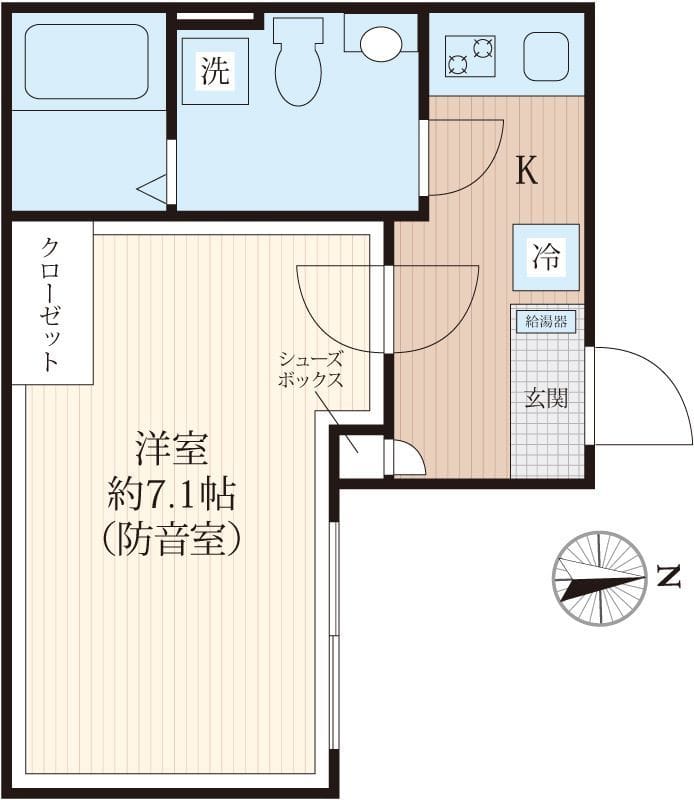 ラシクラス北赤羽 403 間取り図