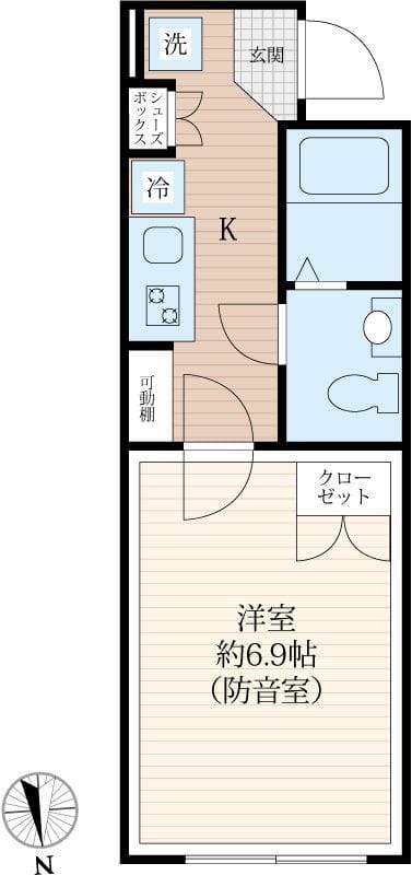 ラシクラス北赤羽 502 間取り図
