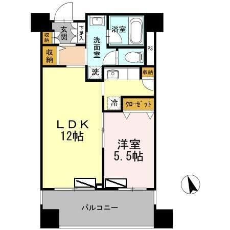 カスタリア荒川 504 間取り図