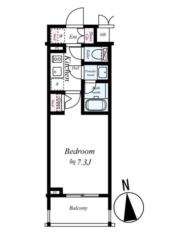 コンシェリア浜松町MASTER′S VILLA 705 間取り図
