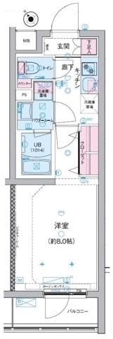 GENOVIA三軒茶屋 green veil 403 間取り図