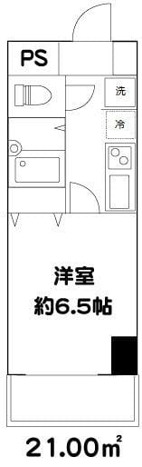 ドミール北新宿2 801 間取り図
