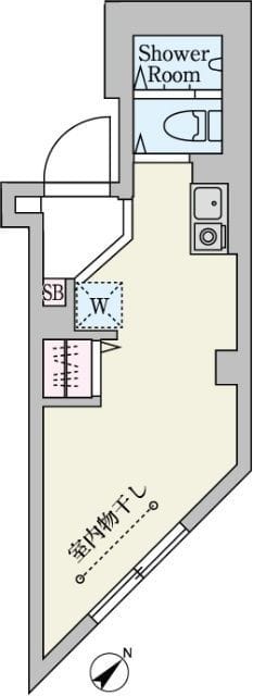 ルミエール西新宿 203 間取り図
