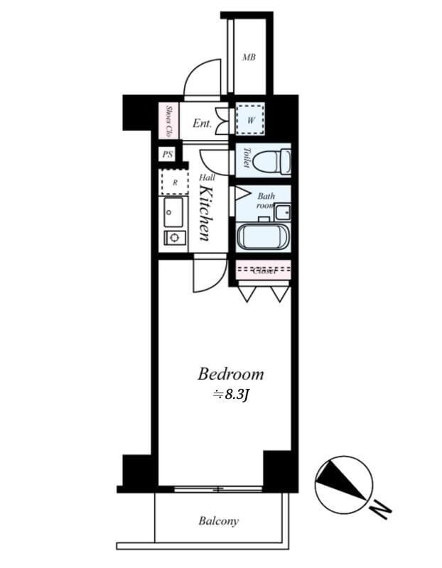SIN-City本蓮沼BELLGRADE 501 間取り図