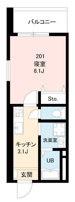 ワイゼア 401 間取り図