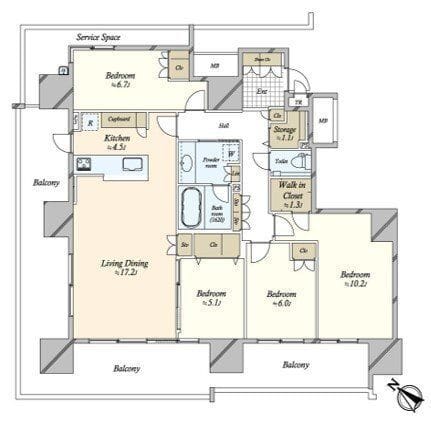 HARUMI FLAG SEA VILLAGE A棟 401