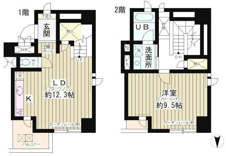 ツインビュー御茶の水 603 間取り図