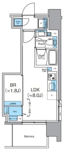 クレヴィアリグゼ錦糸町 0503 間取り図