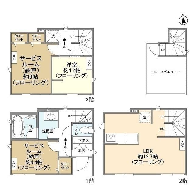 Kolet亀戸#09 25.5万円/入力なし/なし 間取り図