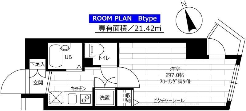 ステージファースト三軒茶屋アジールコートⅡ 603 間取り図