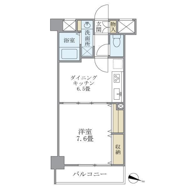 スターハイム 206 間取り図